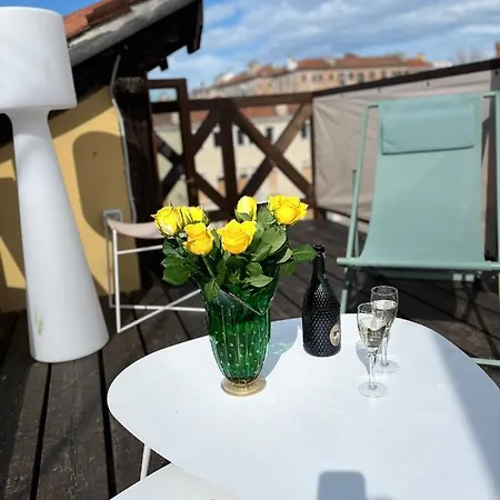 Palazzo Veneziano Direct At The Canal With Roof Terrace